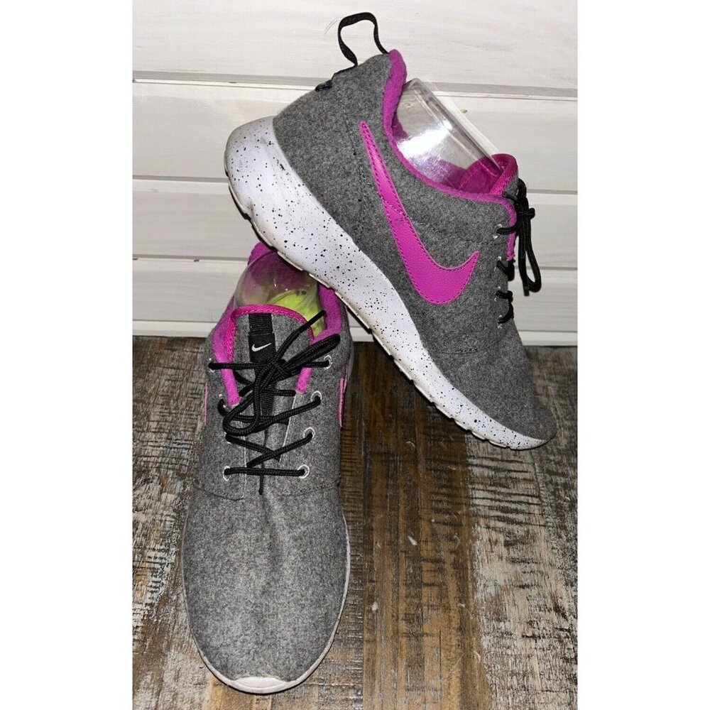 NIKE ID x Pendleton Women's Sz 9.5 Roshe Umatilla Wool Sneakers Gray 728453-991
